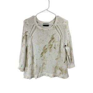 Wooden Ships Size XS Cotton Blend Tie Dyed Sweater Lightweight Loose Knit